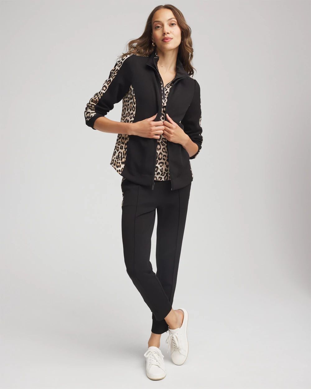 Zenergy® Mockneck Animal Print Jacket | Chico's